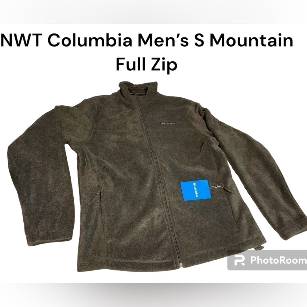 NWT Men’s Columbia full zip fleece jacket Small EENS Mountain style